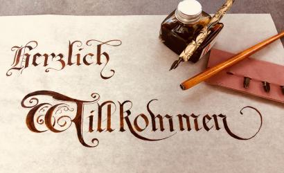 Herzlich Willkommen in Kalligraphie